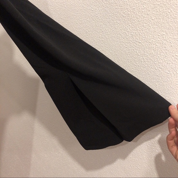 Zara Off the Shoulder Ruffle Black Mini Dress - Picture 10 of 11